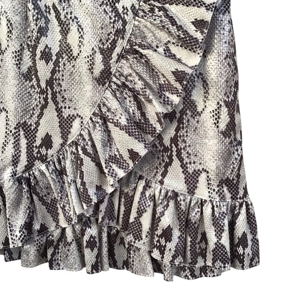 MSGM Milano Ruffle Snakeskin Mini Skirt NEW - Picture 3 of 7
